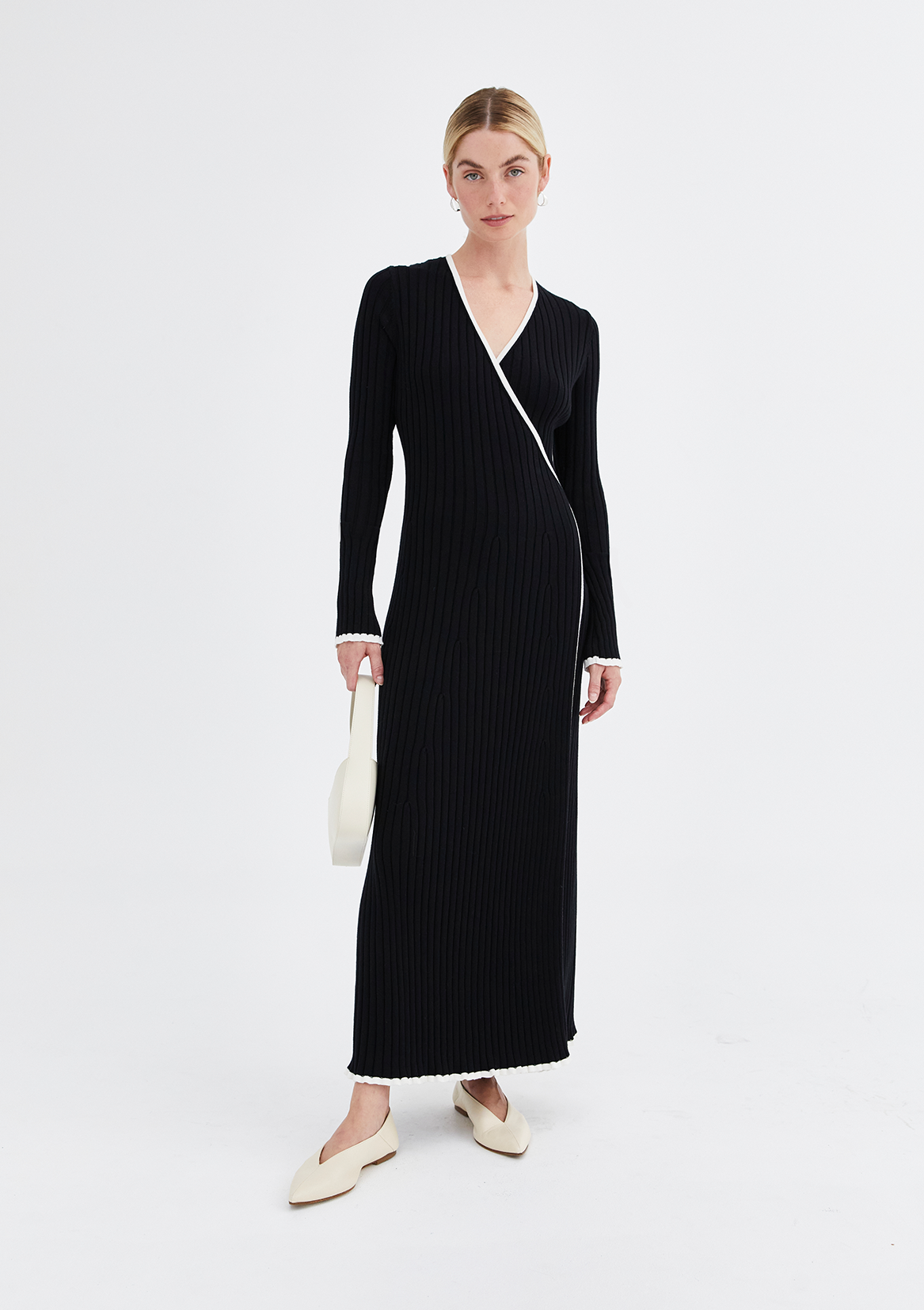 Isla Wrap Dress - Beige