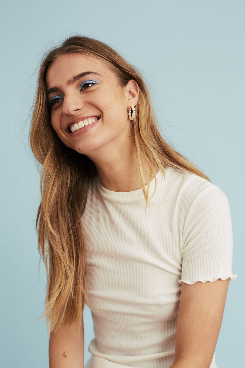 Nancy Ribbed Tee